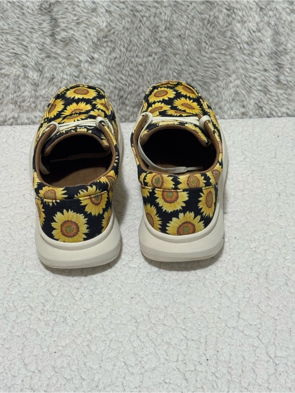 🌻 Ariat Hilo Sunflower Skies Canvas Slip On Sneakers Shoes Women's Sz 9.5 - Picture 7 of 16
